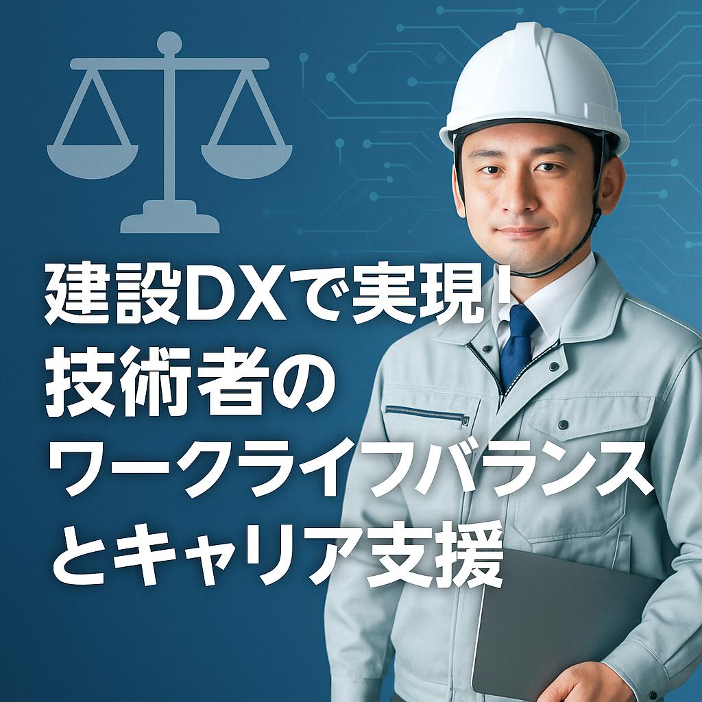建設DXで実現！技術者のワークライフバランスとキャリア支援