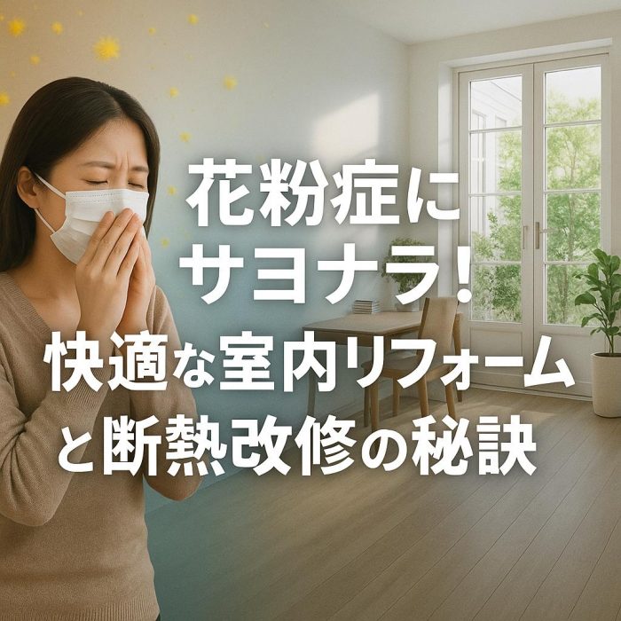 花粉症にサヨナラ！快適な室内リフォームと断熱改修の秘訣