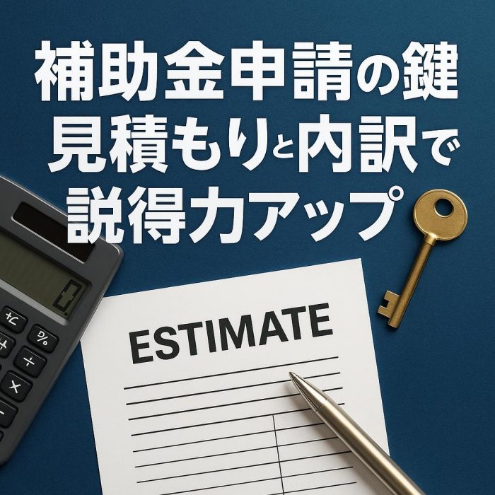 補助金申請の鍵！見積もりと内訳で説得力アップ