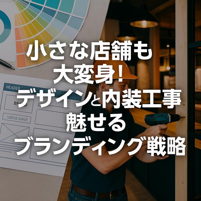 小さな店舗も大変身！デザインと内装工事で魅せるブランディング戦略