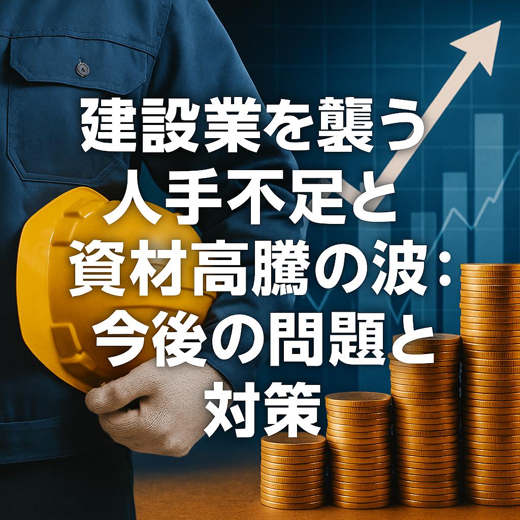 建設業を襲う人手不足と資材高騰の波：今後の問題と対策